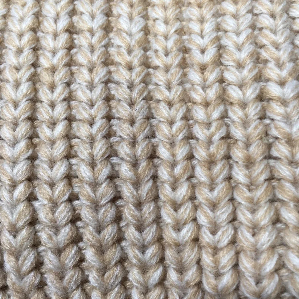 NEW J.Crew Womens Tan Marled Chunky Ribbed Knit Infinity Scarf‎ One Size